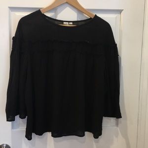 Gap black flowy top.